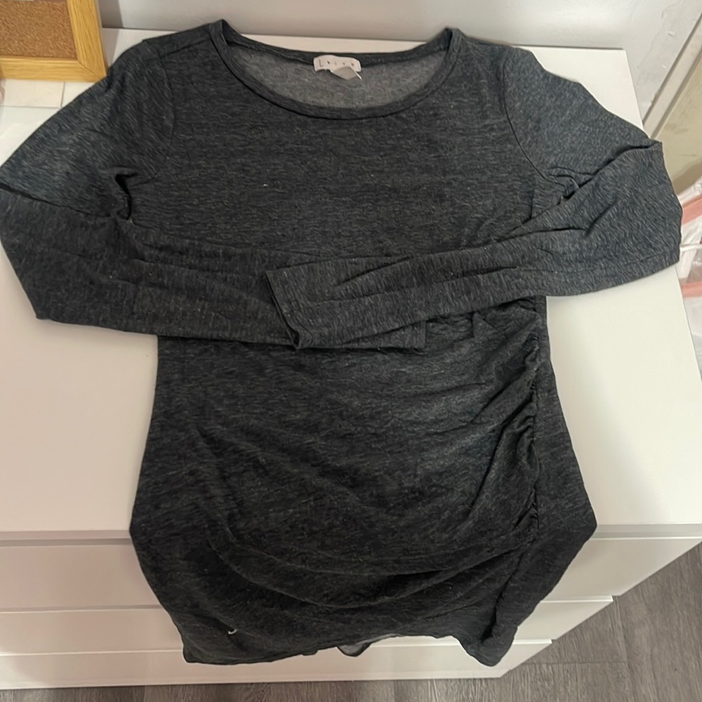 grey long sleeve dress